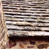 snoupi > Le Cotentin 2004 - Le Manoir du Tourp - Heavy Stone Roof - to keep the roof on the house in le Cotentin's characteristic high winds