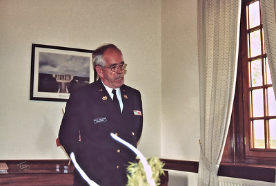 Brittany American Cemetery 2004 Memorial Day - Director Richard Arsenault, upon discovering that my father had been Honor Guard there after the war, requests that he stay and allow him to "pick his brain".