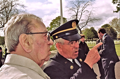 Brittany American Cemetery 2004 Memorial Day - Arsenault asks Dad to take part in the Memorial Day ceremonies.